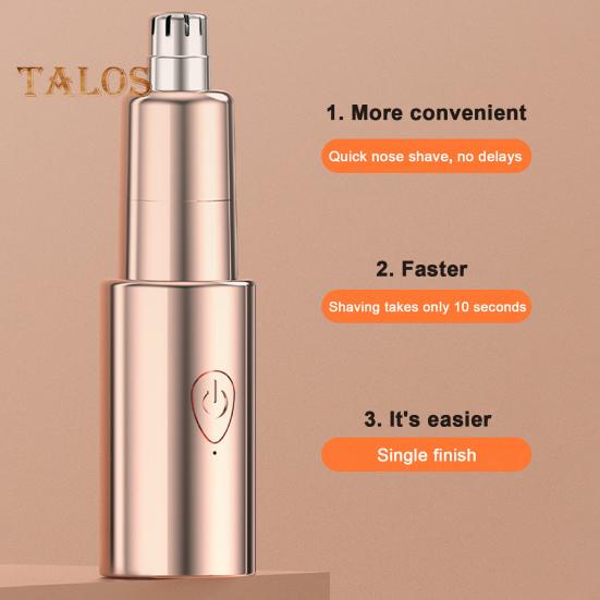 Zastřihovač chloupků v nose Bezbolestné zastřihování Hlava s kulatou čepelí Čištění chloupků Cestovní USB nabíjení Duální čepel s čepelí z nerezové oceli Depilace v nose pro muže