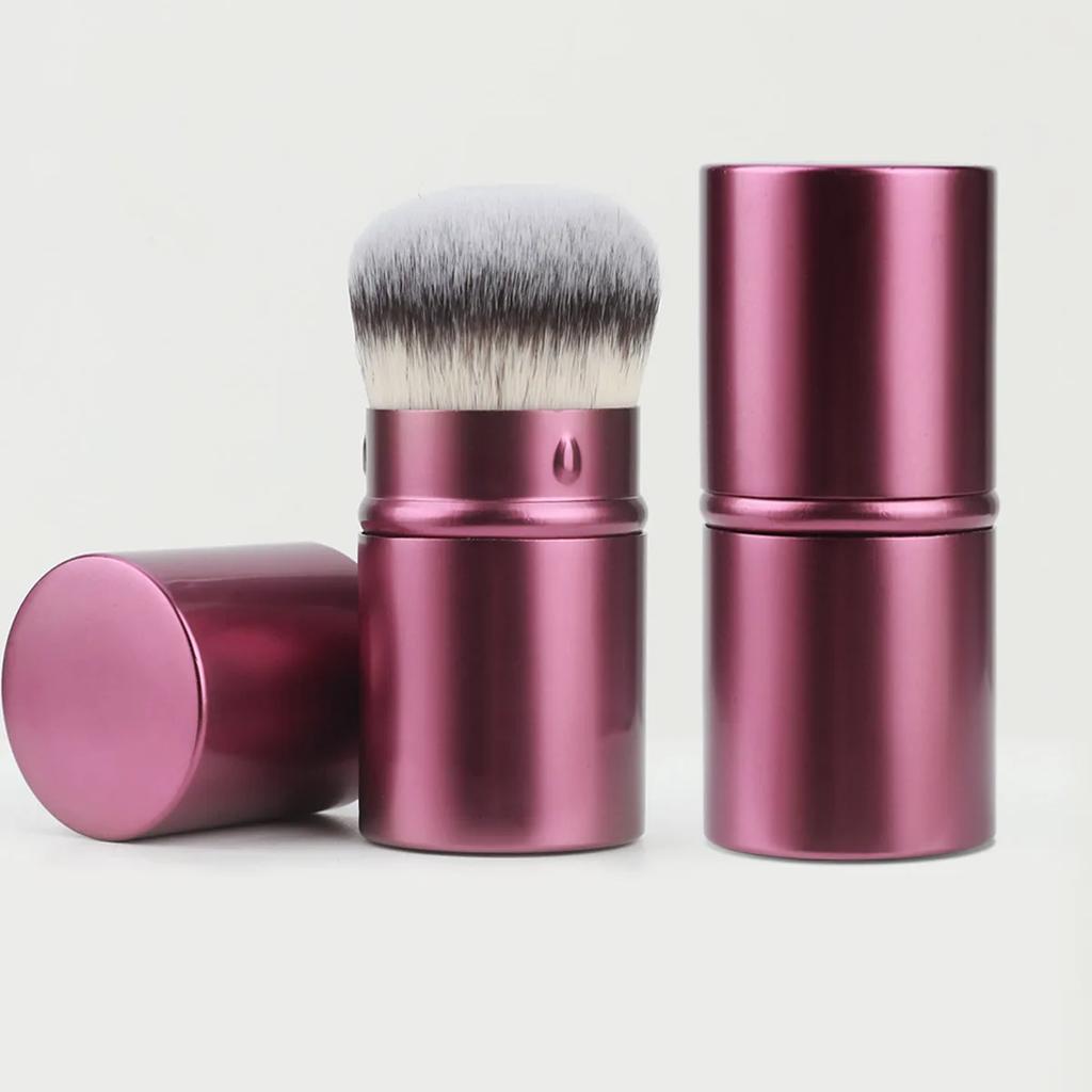 Retractable Kabuki Foundation Brush Travel Portable Multifunctional Makeup Brush For Liquid, Cream And Flawless Powder Cosmetics