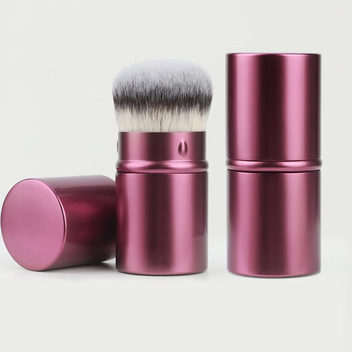 

Retractable Kabuki Foundation Brush Travel Portable Multifunctional Makeup Brush For Liquid, Cream And Flawless Powder Cosmetics