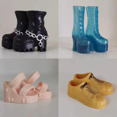 Original 1/6 Doll Shoes 30cm Super Model Boots High Quality High Heels Shoes Doll Accessories