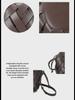 Sac à bandoulière et à bandoulière élégant en cuir tressé triangulaire pour femmes et enfants