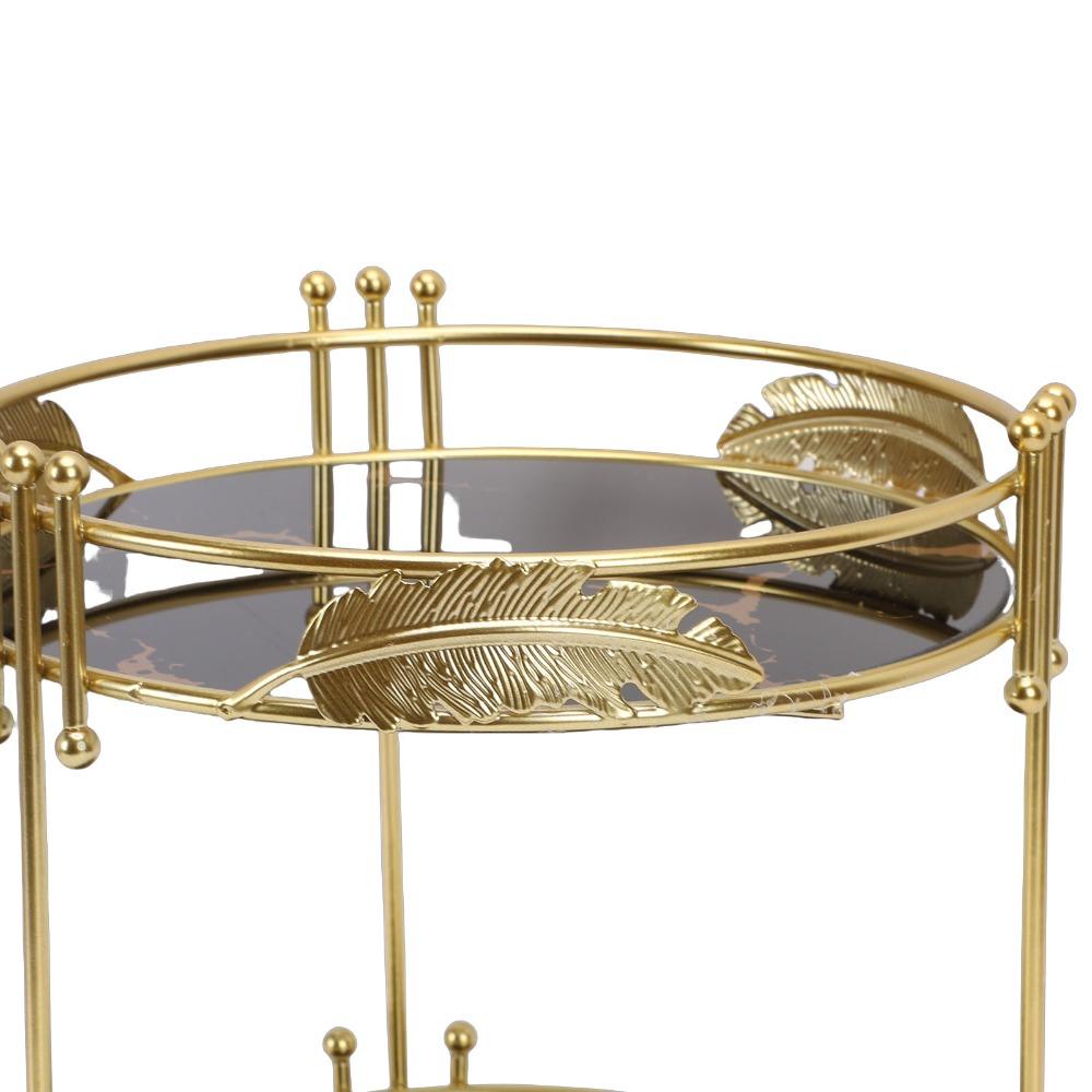 2 Tier Makeup Organizer Detachable Tray Jewelry Tray Desktop Shelf  For Cosmetics Jewelry Storage