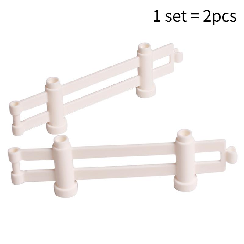 Big Building Block Accessories Train Track Traffic Signs Light Roadblock Parking Pole Fence Compatible Outdoor Series Kids Toys