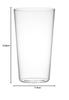 Kimura Glass Compact 12oz Becher, 400ml, ca. 128mm hoch x 74mm Durchmesser, Artikelnummer 255084, Klar