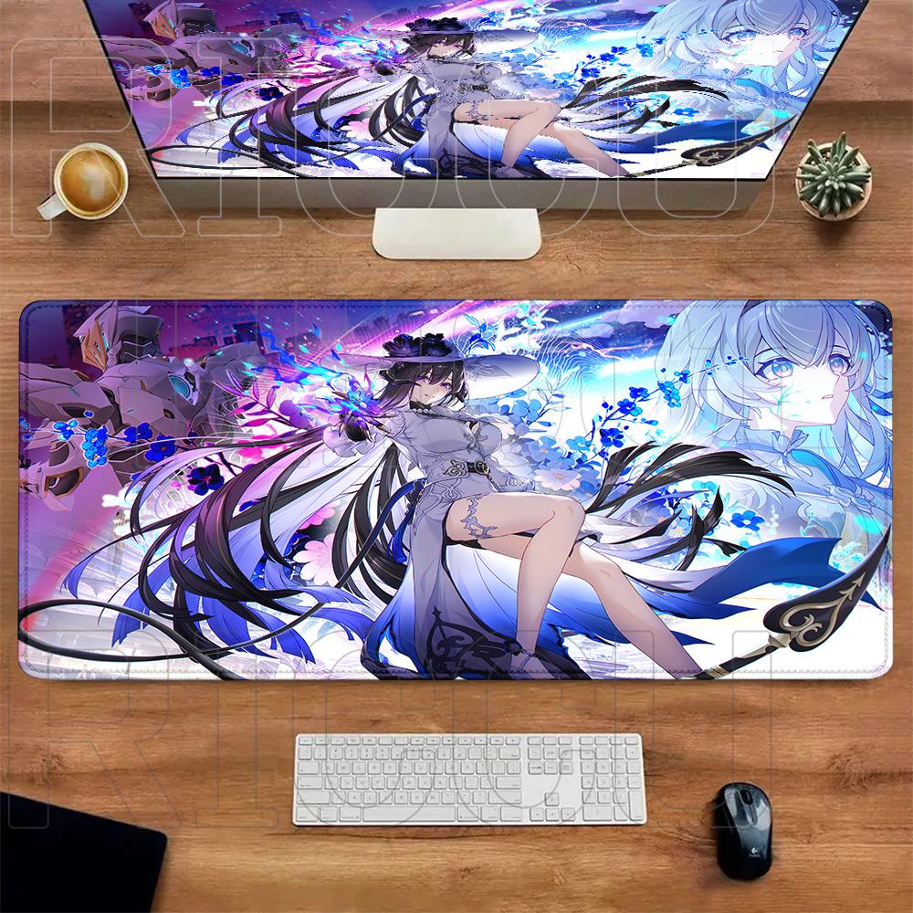 HD XXL Honkai Star Rail The Dahlia Mouse Pad Computer Laptop Non-slip Large Game LockEdge Keyboard Tablemat Anime PC Accessories