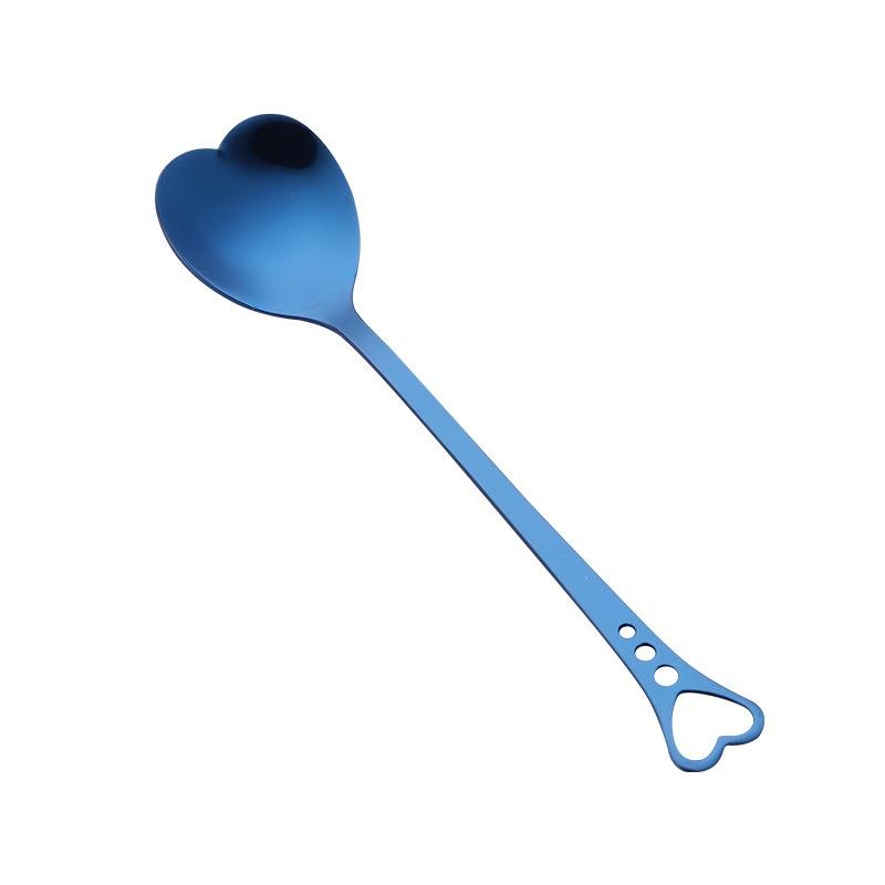 New Heart Shaped Heart Shape Coffee Spoon Dessert Sugar Stirring Spoons Tea Spoon Stainless Steel Tableware Drinking Tool