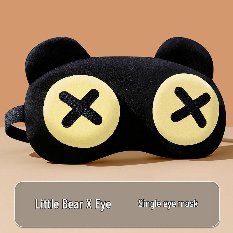 Funny Cute Sleep Eye Mask: Relaxing Blackout for Men, Women, and Students with Hot/Cold Compress for Eye Relief