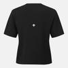 DESCENTE Women'S Jacquard Short Sleeve Sweatshirt Black Sr122Pht21