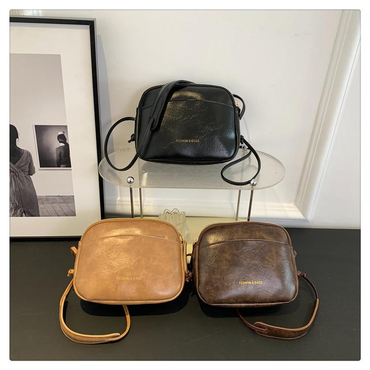 IELGY Small Square Bag Fashion Simple Large-Capacity One-Shoulder Messenger Casual Trendy Shoul