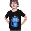 Retro Derpy Tiger KPop Devil Hunter Printed Children's Anime Short Sleeved T-shirt Summer Casual Top