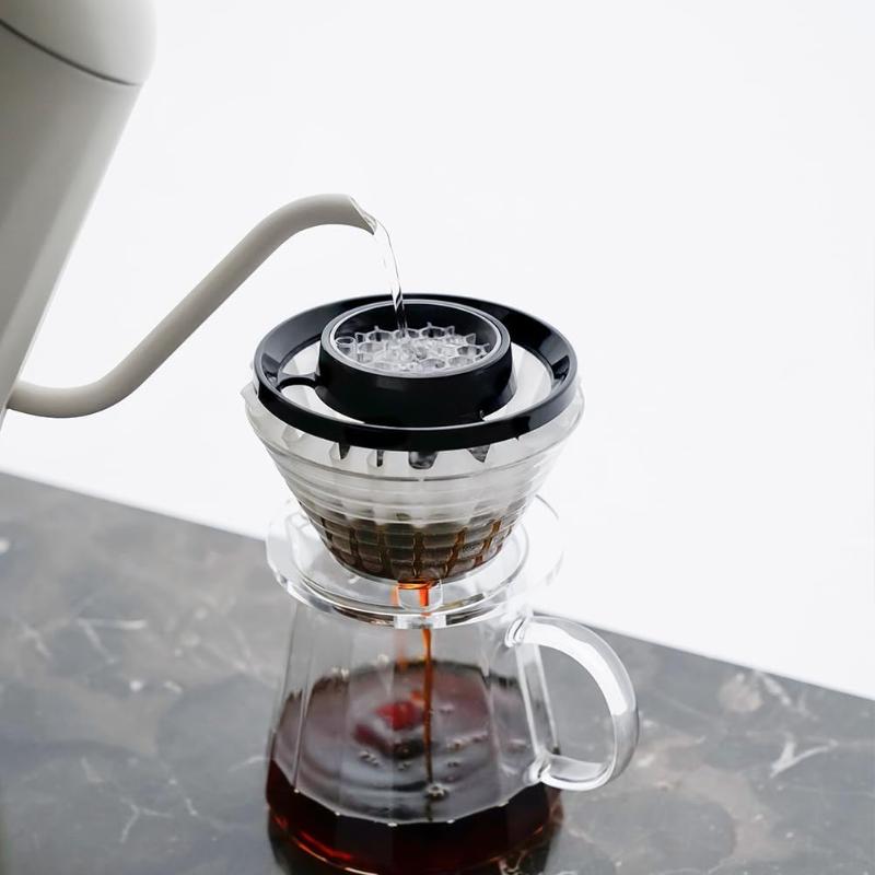 

Drip Assist For Pour Over Coffee Portable Hand Brew Coffee Filter Pourover Coffee Dripper Even Brewing Cone Filter Accessories чёрный
