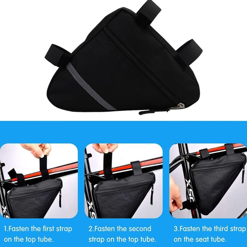 Bike Top/ Under Tube Frame Bag Triangle Waterproof Bicycles Tube Dirt-Resistant