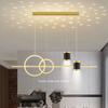 Restaurant Lights, Starry Sky, Light Luxury Ceiling Lights, Modern, Simple, Creative, Personalized Art, Long Bar Dining Table LE