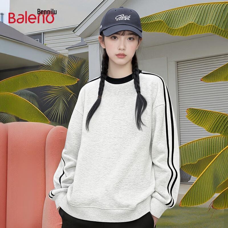 

Женский свитшот Baleno в американском ретро-стиле в полоску с круглым вырезом L