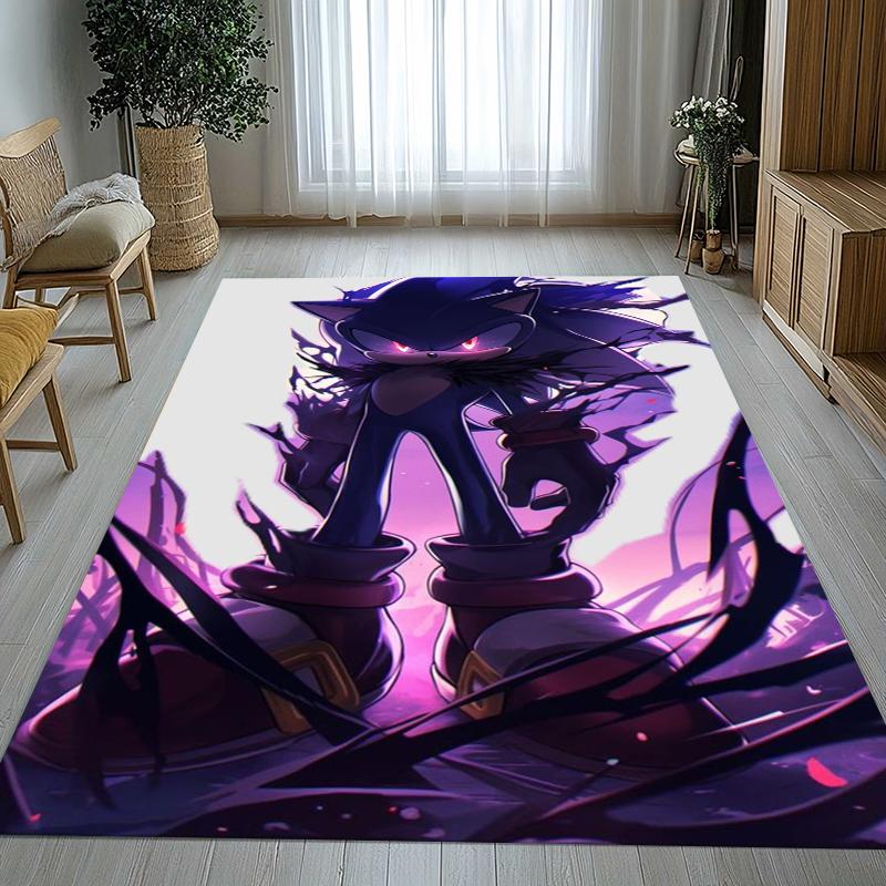 

Retro S-Sonic Cartoon Games Living Room Non-Slip Area Rug Soft Carpet for Bedroom Kids Playroom Sofa,Home Decor Doormat Gift 40x60cm