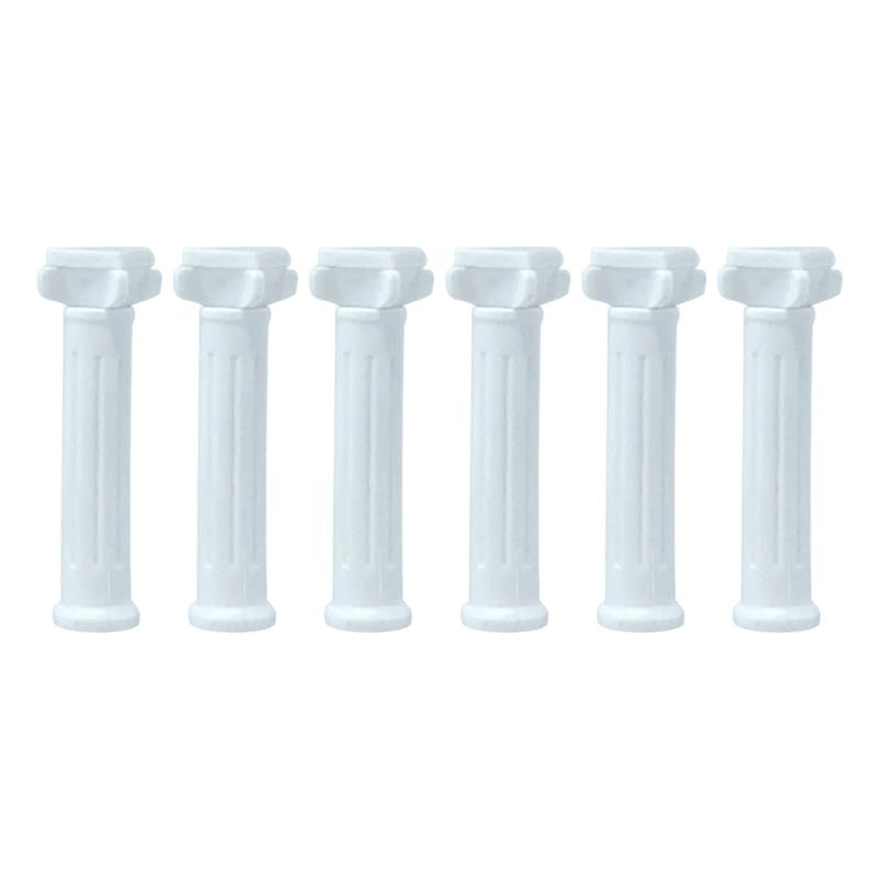 6Pcs Mini Roman Pillar Plastic Greek Roman Column Roman Priest Cloths Myth DIY Sand Table Scene Accessories Home Decors