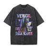 Game Devil May Cry Dante Retro Washed T Shirt Men Women Vintage Gothic Oversized Tshirt Mens Casual Cotton Tshirts Streetwear