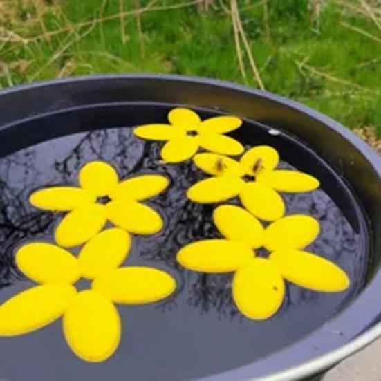 Bee Watering Station Flower Shape Floating Butterfly Waterer Garden Bee Insect Drinking