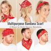 Hip Hop Kovbojský Paisley Šátek Velký bandana hlava Čtvercový šátek Muži Ženy 55x55cm Černá Červená Bílá