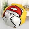 1pc Puppy Bear Adventure Auto Open/close, 8-Rib Iron Frame, Compact Folding Cute Umbrella All-Season Portable Umbrella for Travel 002