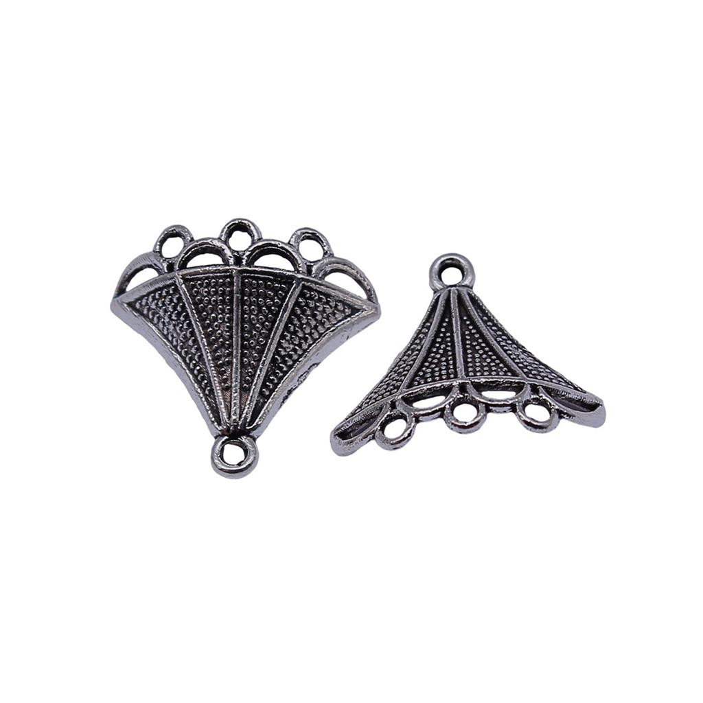 Geometric Flower Multi Loop Connectors Metal Links For Earrings Accessories Parts
