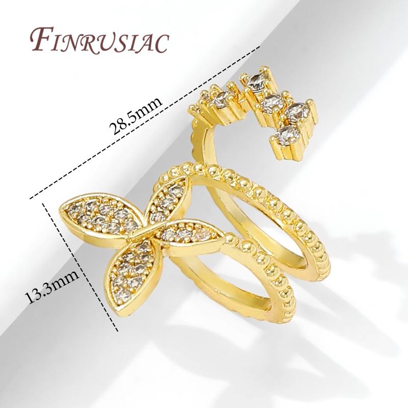 

18K Gold Plated DIY Butterfly Beading Accessories,Brass Zircon Spacer Beads For Jewelry Making,Bead Frame,Decorative Beads 1 pcs
