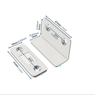 Ultradunne Vergrendeling Kast L Type Deurdranger Kastvangers Deurstopper Meubelbeslag Sterk Magnetisch Keukenaccessoires