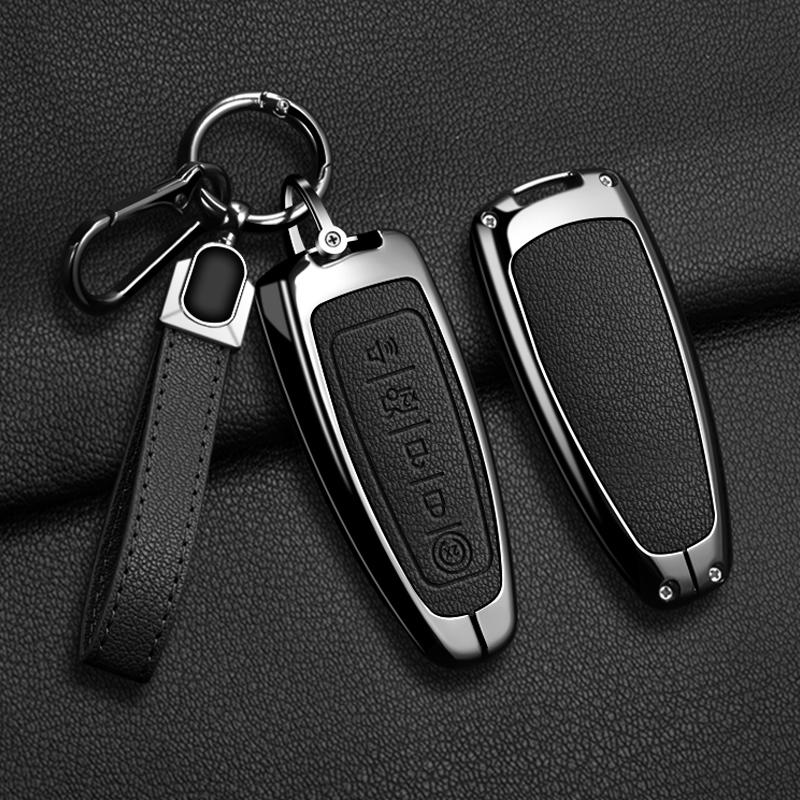 5 Buttons Zinc Alloy Remote Car Key Case Cover Fob For Ford Explorer Edge Escape Flex Taurus 2011 2012 2013 2014 2015 Smart Key
