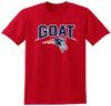 RED Tom Brady New England Patriots "NEW GOAT LOGO" T-Shirt