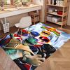 Mighty Morphin Power Rangers Print Rug, Washable Floor Carpet, For Entryway Dorm Laundry Room Office Study, Home Decor Birthday Christmas Gift