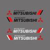 2 stuks Auto carrosserie decoratie stickers auto deur kras blokkerende stickers Voor outlander lancer EX Asx pajero Sport l200
