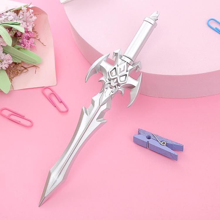 Anime Sword Pen - Creative Stationery Gel Pen in Cute Weapon Shape for Students and Office Use