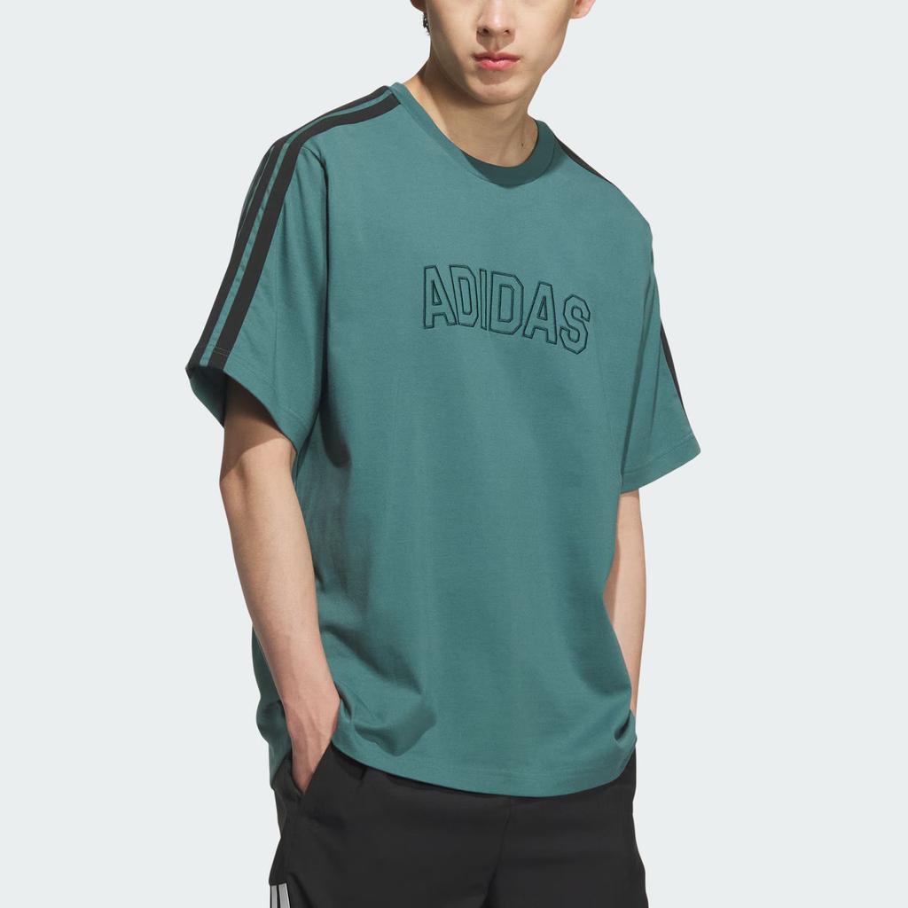 adidas SS25 Modern Logo Letter Sports Casual Short Sleeve T-Shirt Men T-Shirts KC2838