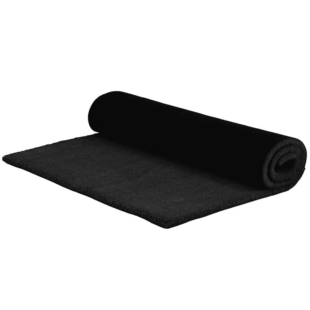 Doormat Black 80x100 cm Coir Fiber Tufted