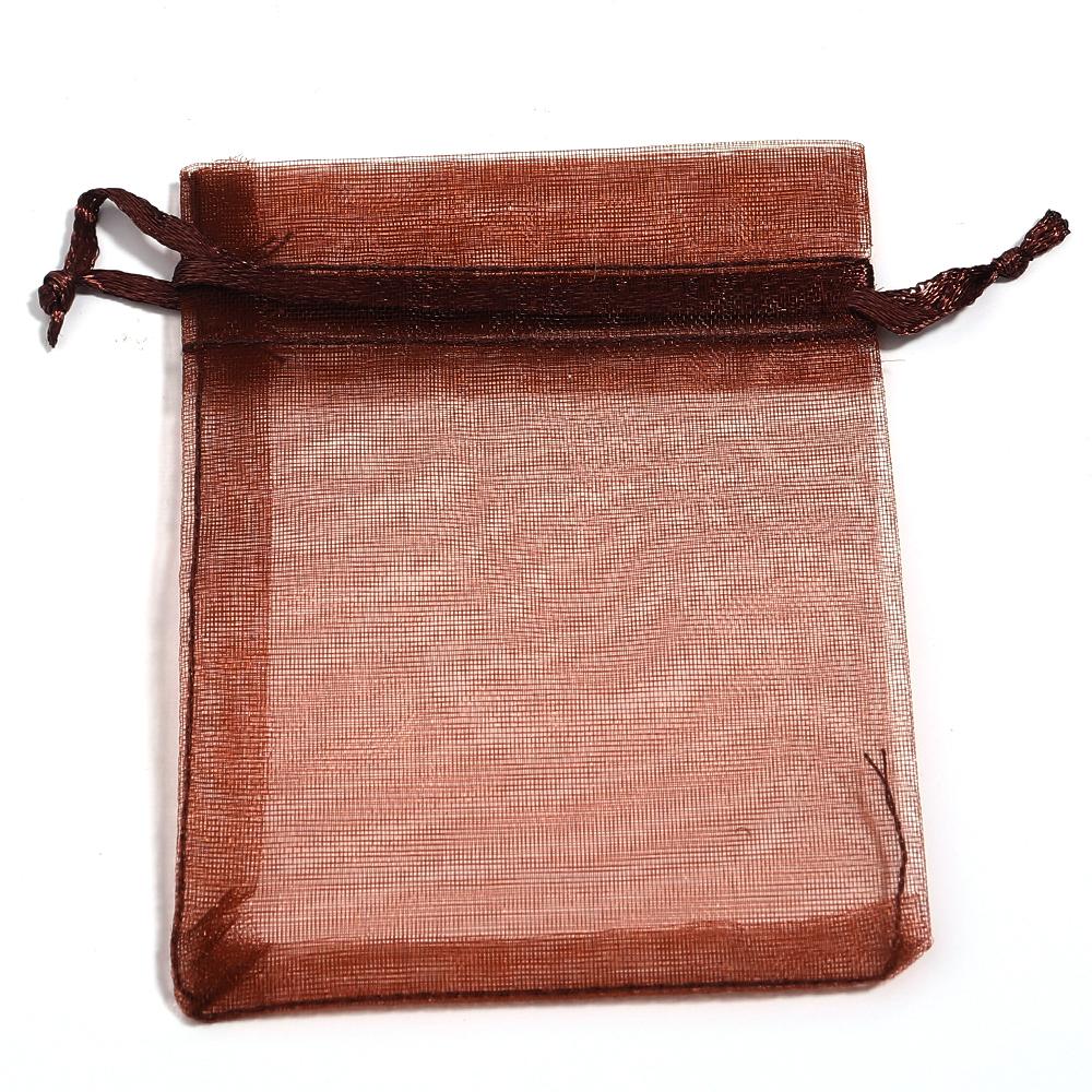 10pcs 7X9cm Organza Bags Solid Color Drawstring Jewelry Packaging Bags For Wedding Birthday Party Christmas Candy Gifts Pouches