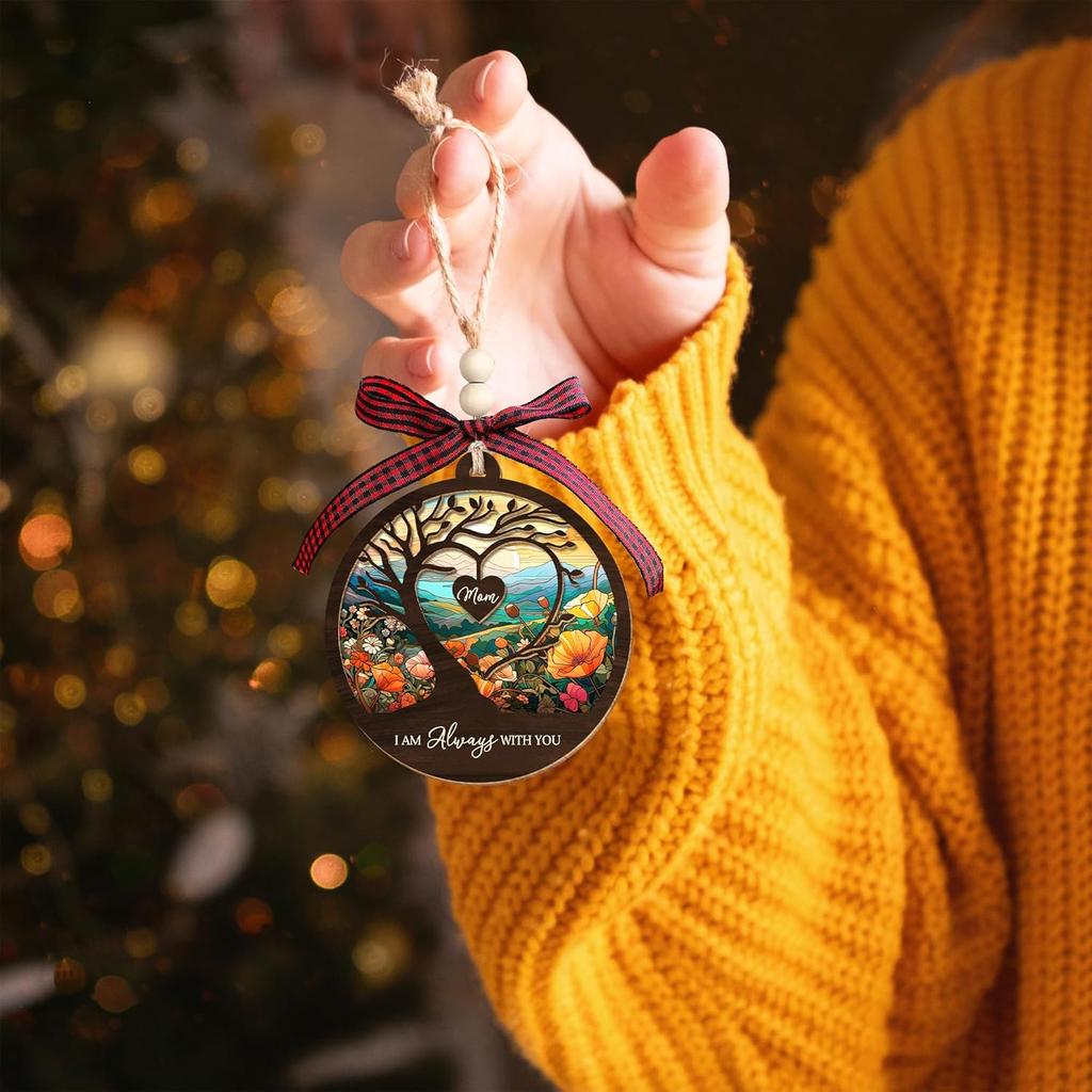 Pawzity Mom Memorial Ornament - Memorial Ornaments for Loss of Mom - Bereavement Gifts, in Memory of Mother Gifts - Remembrance, Sympathy Gift - 2