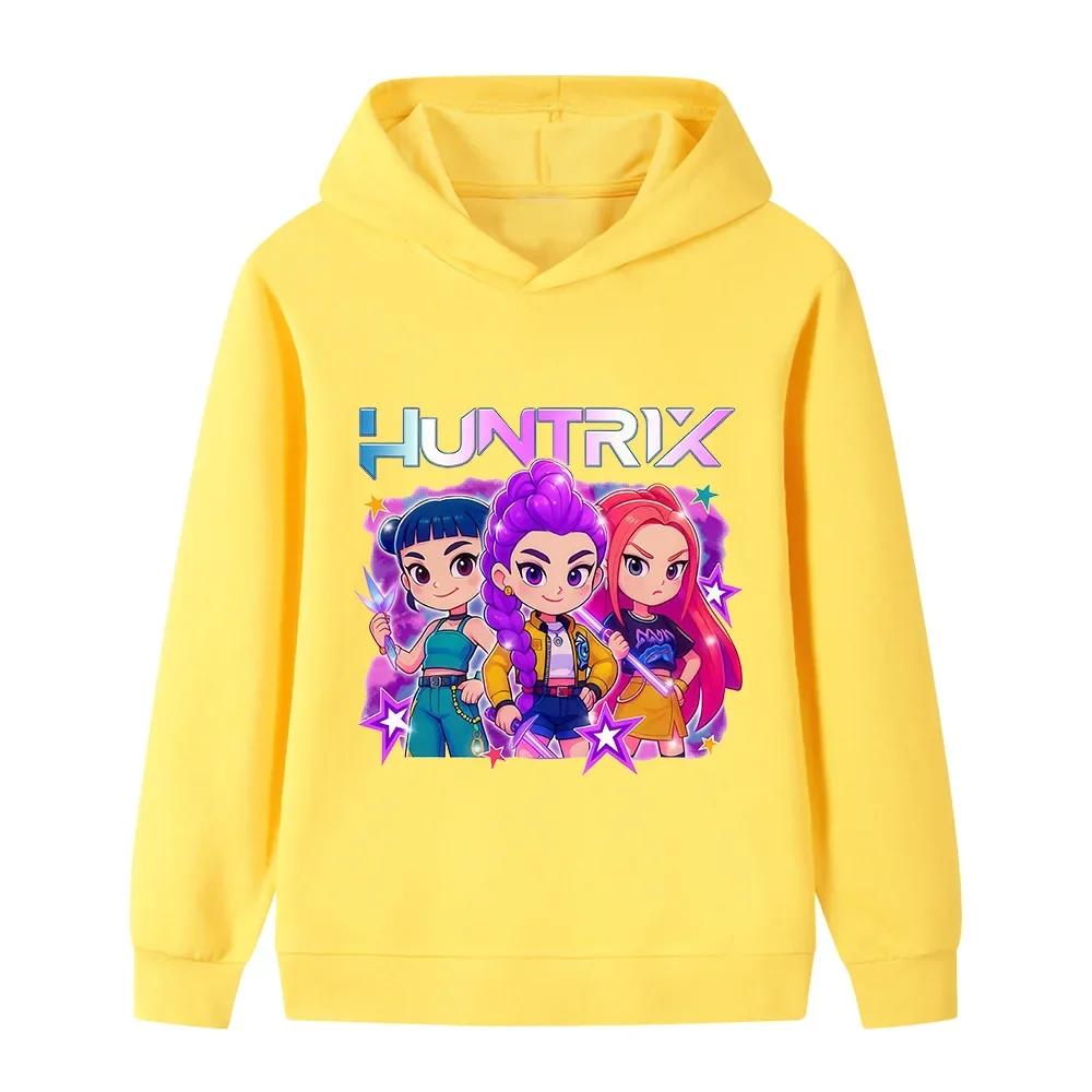 

K-Pop Devil Hunter Fashion Winter Clothes for Boys Girls Casual Comfortable Soft Hooded Sweatshirts for Children 100