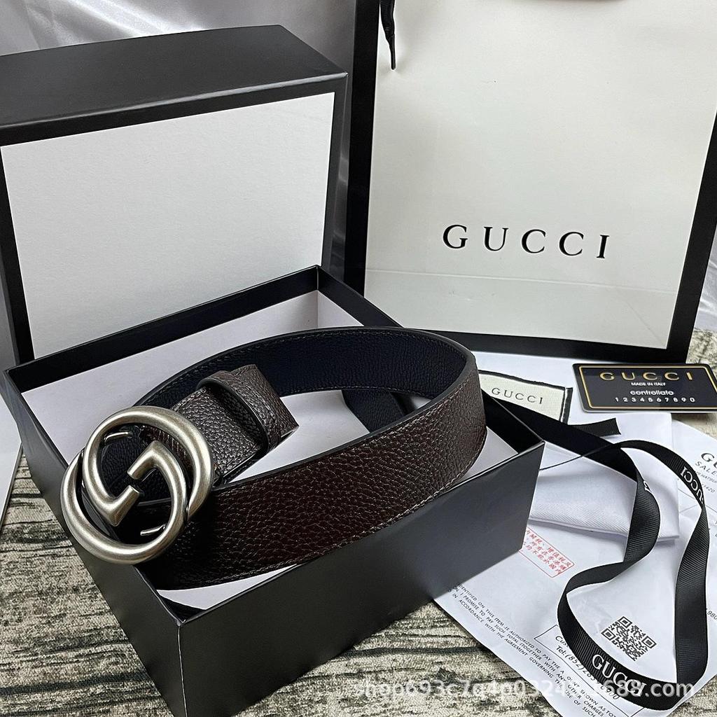 4,0 cm Herren-Premium-Ledergürtel mit runder Keks-Schnalle - Vielseitiges Modeaccessoire