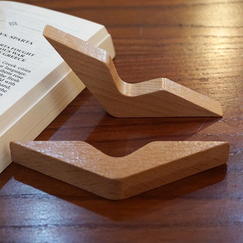 Book Page Holder,Thumb Finger Book Page Holders For Reading,Wood Bookmark Book Holder Light Weight Book Opener Tool
