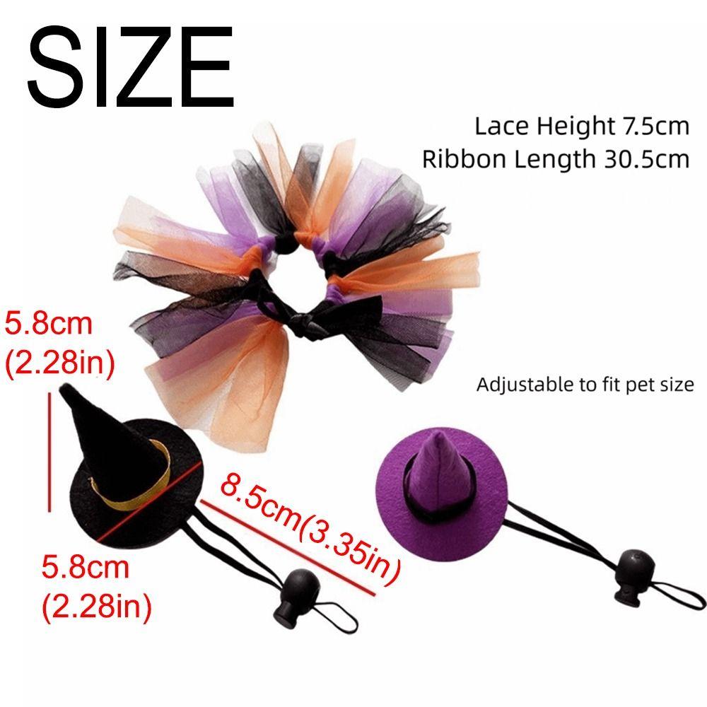 Funny Mini Pet Halloween Costume Comfortable Adjustable Hat Lizard Witch Costume Set Decorative Soft Lizard Witch Costume