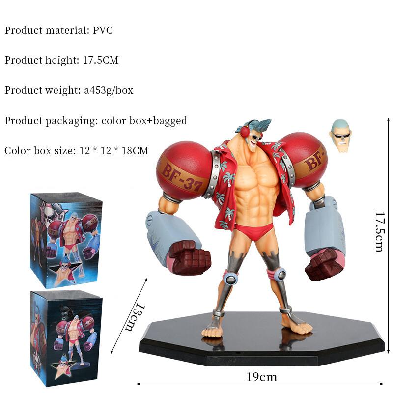 Dárková krabička na hračky z kolekce Anime One Piece Franky Double Head Ornament z kolekce figurek