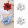 Christmas Floral Decorations With Plastic And Fabric Materials For Festive Tree Accents