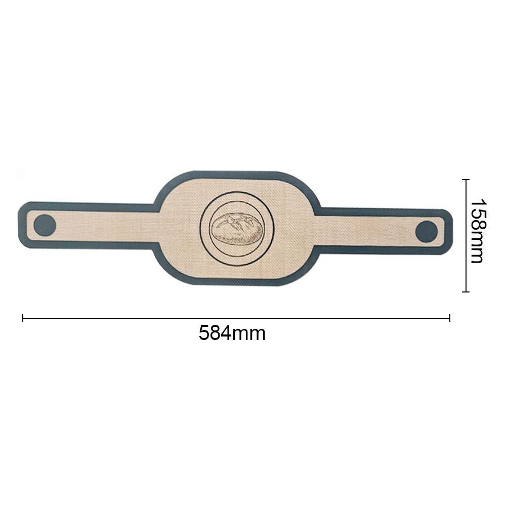 Oval Bakery Oven Pad Non-Stick Bread Sling Reusable Silicone Baking Mat  Kitchen Baking