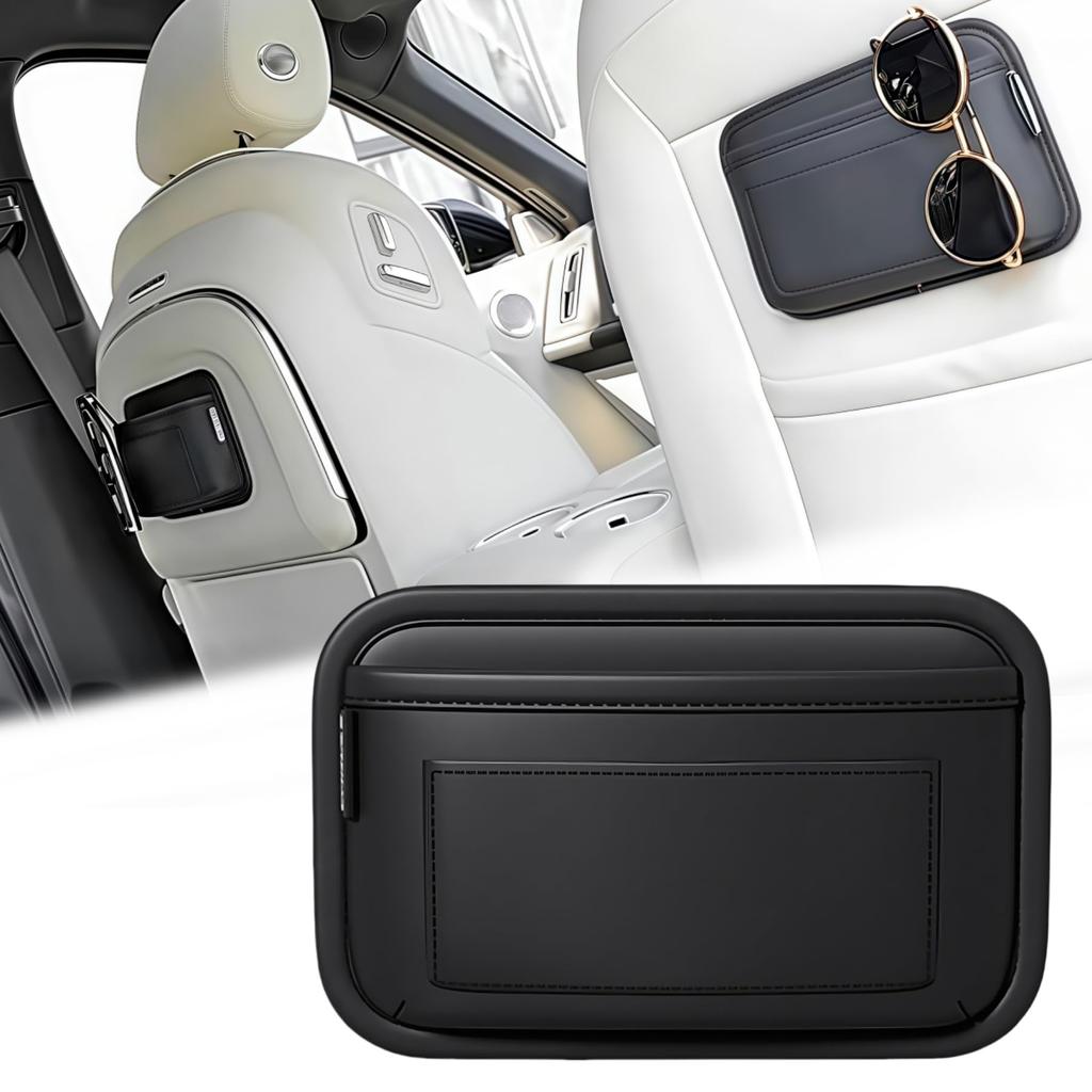 ZUKIDA Car Storage Pocket, Car Phone Storage Box, Card Storage, PU Leather Mini Storage