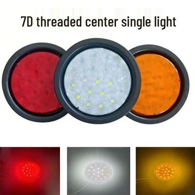 Uniwersalna 4-calowa lampa tylna LED do przyczepy 24V - Czerwona, Biała, Żółty kierunkowskaz i światło cofania