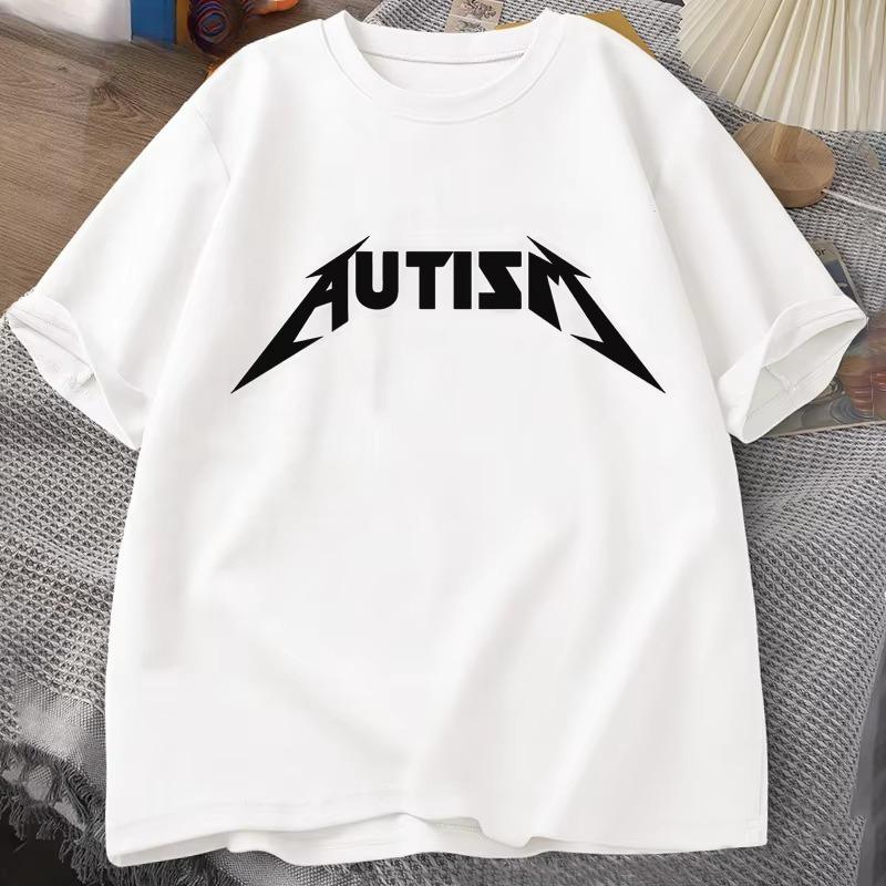 Autism Meme T Shirt Cotton Funny Humor Introvert Tshirts for Unisex WOMEN Letter Printed Tees Unisex Tshirts Oversized Tops