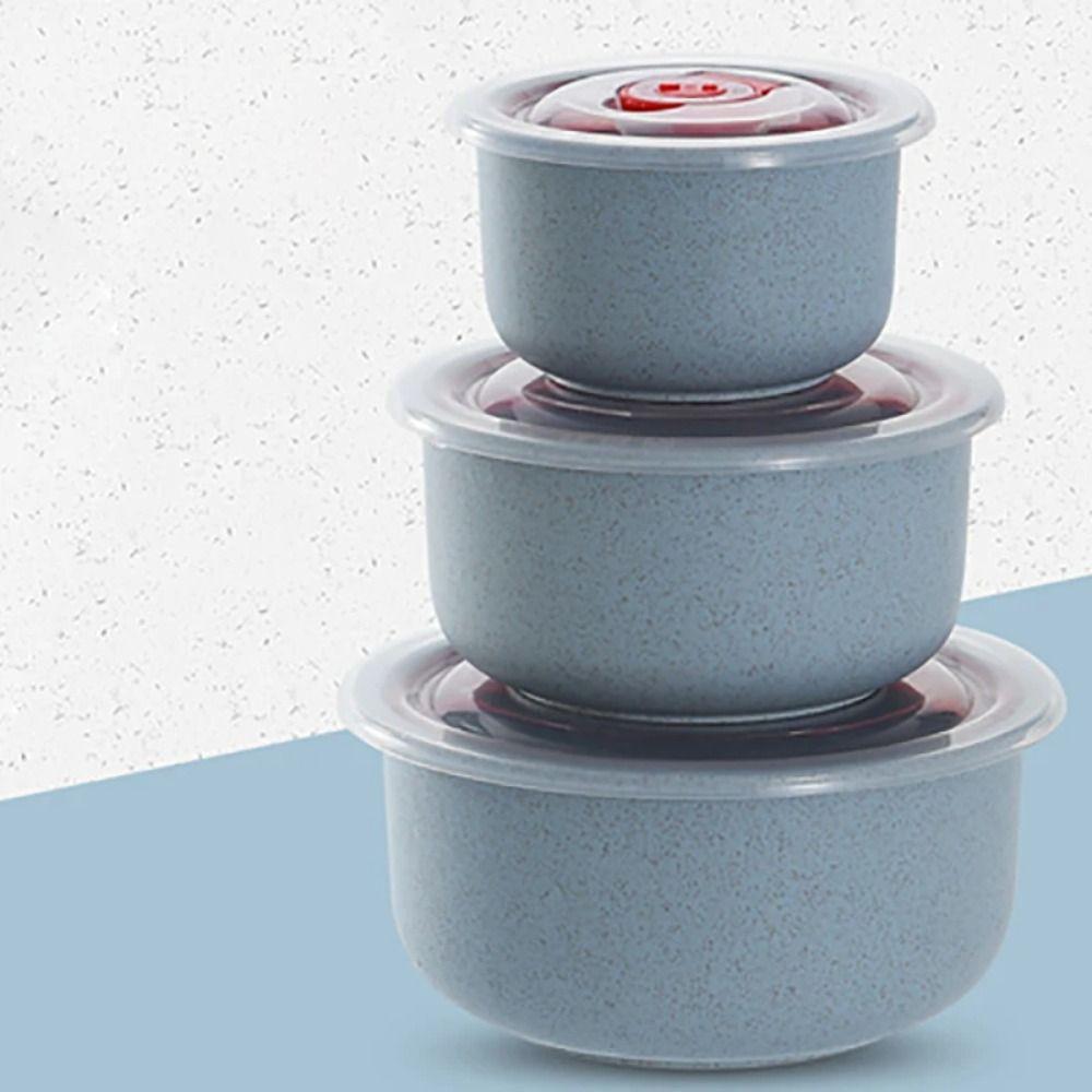 

3 шт./компл. разлагаемая миска для хлопьев, круглая коробка для обеда, пшеничная солома, свежая миска, лапша быстрого приготовления