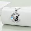 Moonstone Black Cat Necklace: Stylish European & American Clavicle Chain