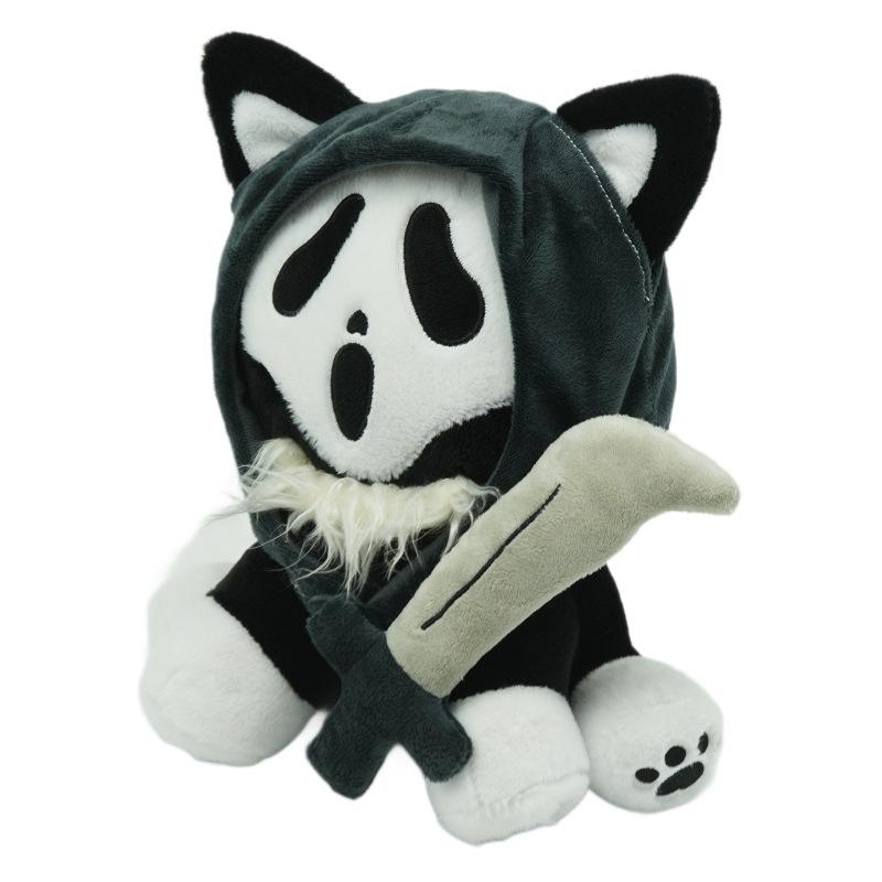 Peluche Ghostface Urlo Ghost Face Killer Peluche Morbido Bambola di Peluche Giocattolo da Collezione Regalo 30cm