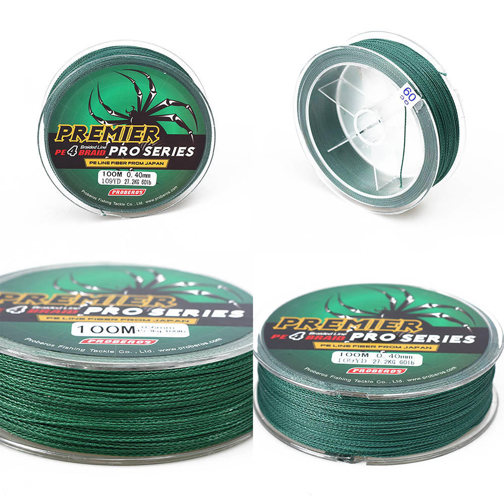 Fishing Rigs Line 100M PE Braided Carp Hook Link Strong Multifilament Tackle